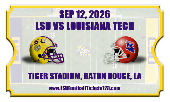 2026 Lsu Tigers Vs Louisiana Tech Bulldogs