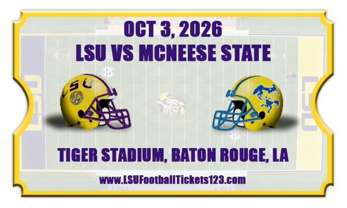 2026 Lsu Tigers Vs Mcneese Cowboys