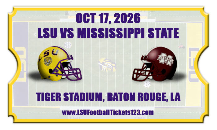 2026 Lsu Tigers Vs Mississippi State Bulldogs
